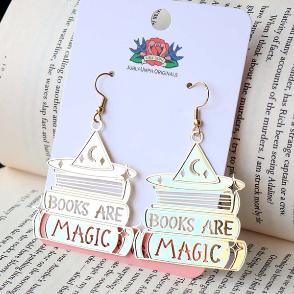 Books Are Magic Earrings