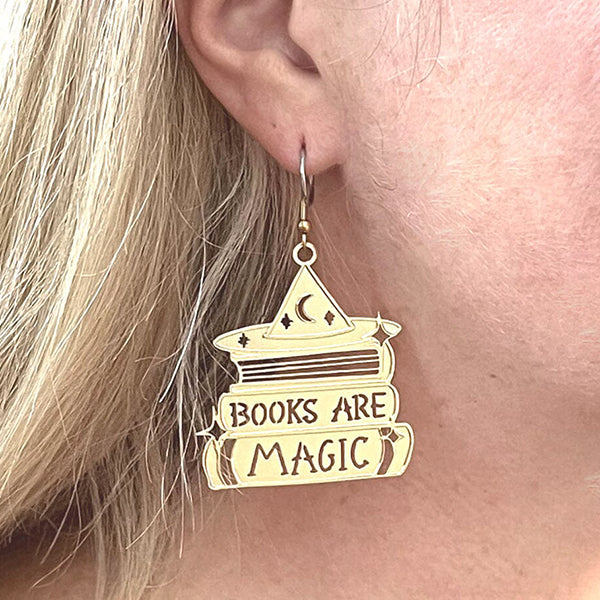 Books Are Magic Earrings