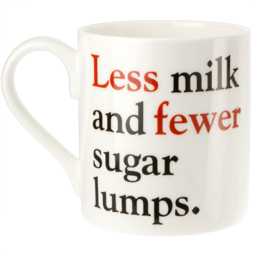 Less or Fewer - Grammar Grumble Mug No.1