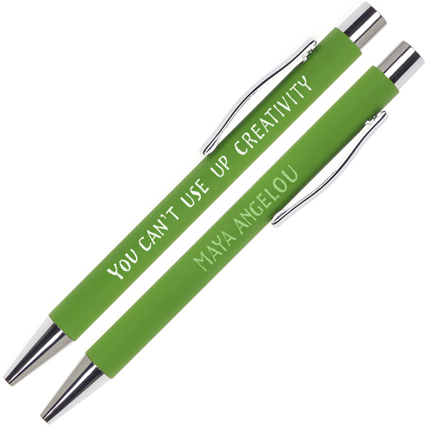Maya Angelou Writerly Quote Pen
