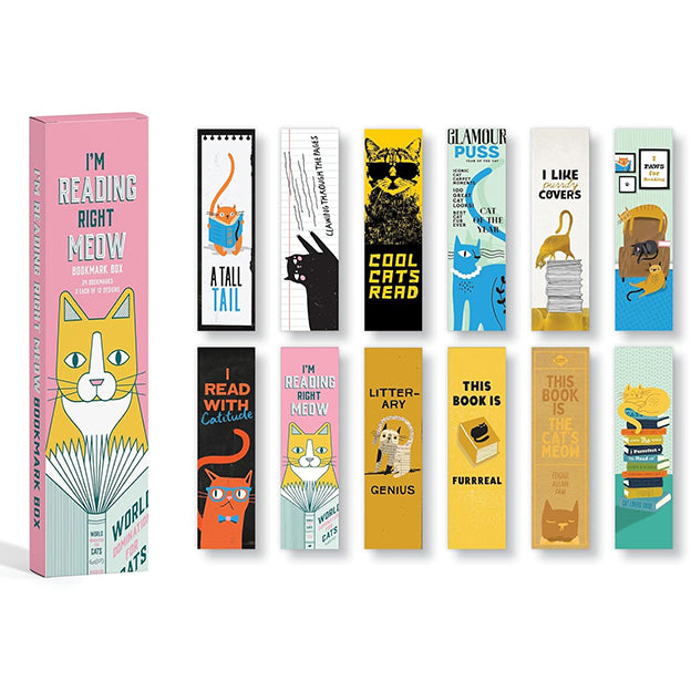 I'm Reading Right Meow Bookmark Box
