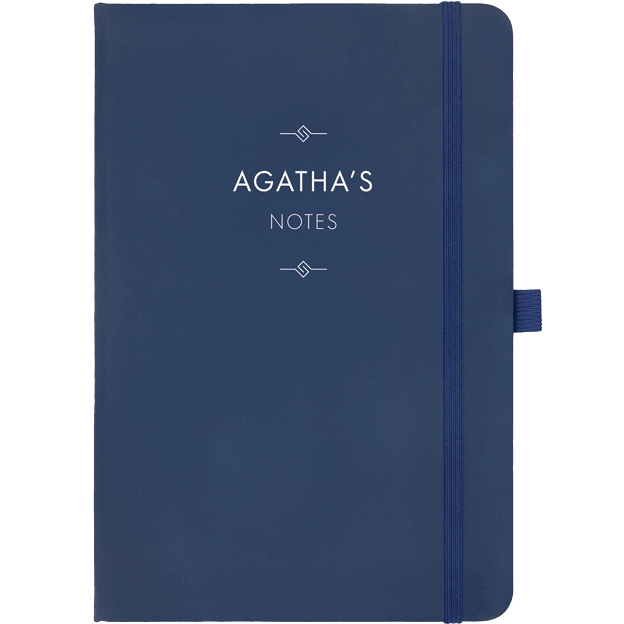 Personalised Notebook - Sans Serif Font with Ornaments