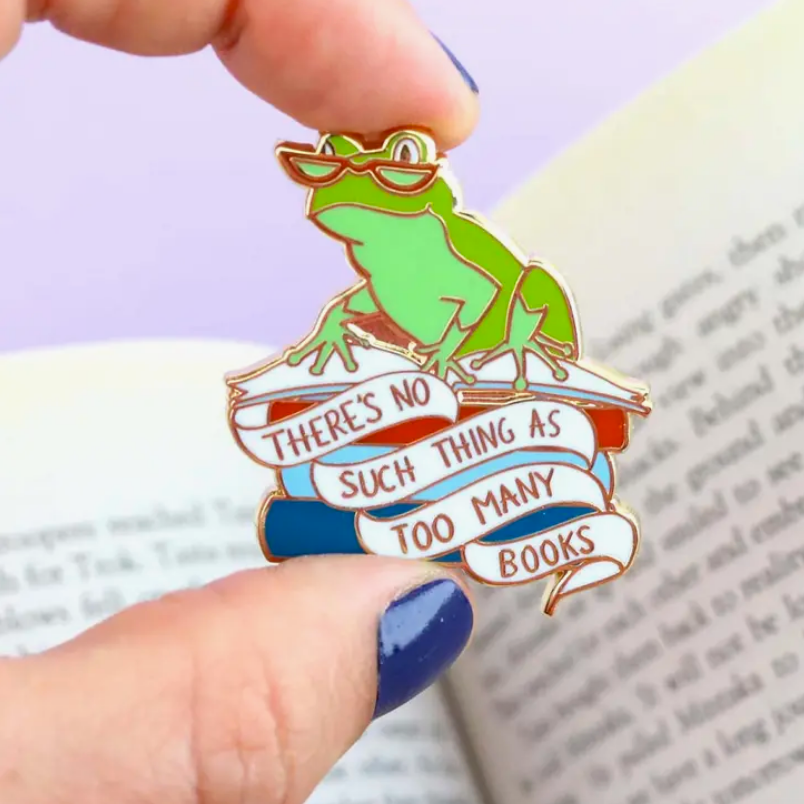 There's No Such Thing As Too Many Books Pin