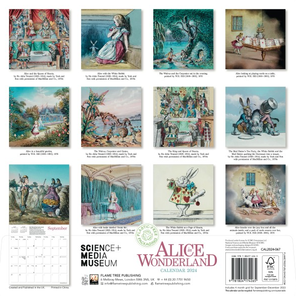 Science Museum: Alice in Wonderland Wall Calendar 2024