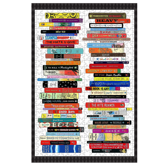 Bibliophile Banned Books 500 Piece Jigsaw Puzzle