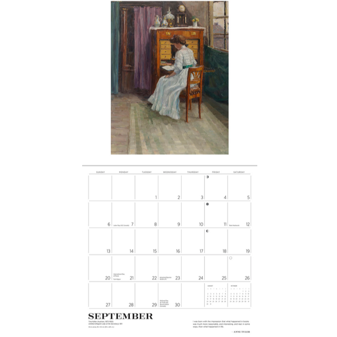 The Reading Woman 2026 Wall Calendar