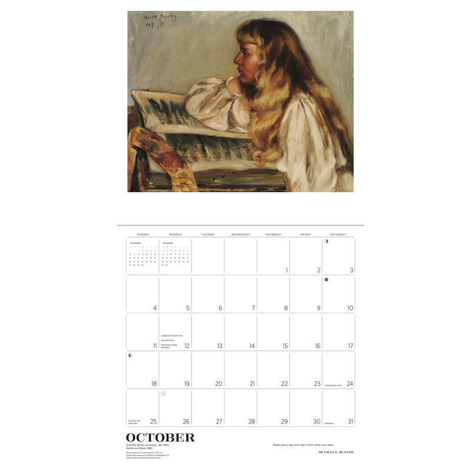 The Reading Woman 2026 Wall Calendar