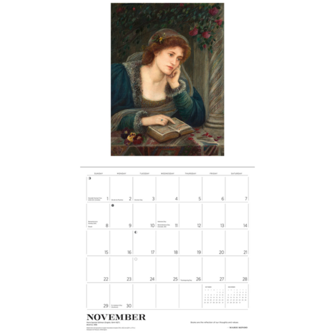 The Reading Woman 2026 Wall Calendar