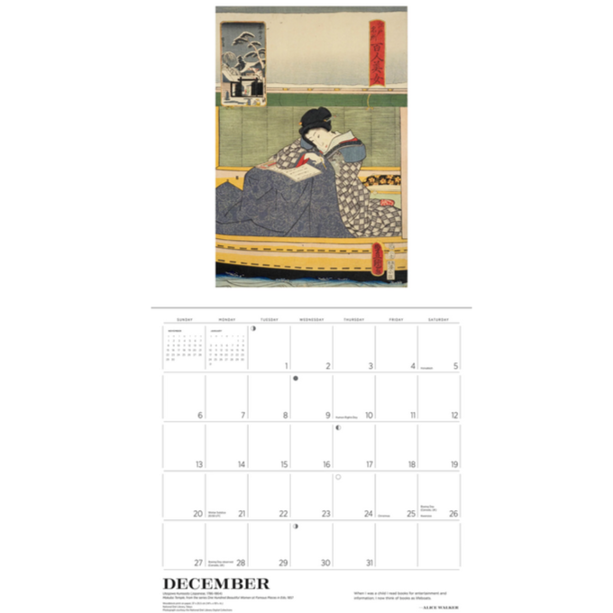 The Reading Woman 2026 Wall Calendar