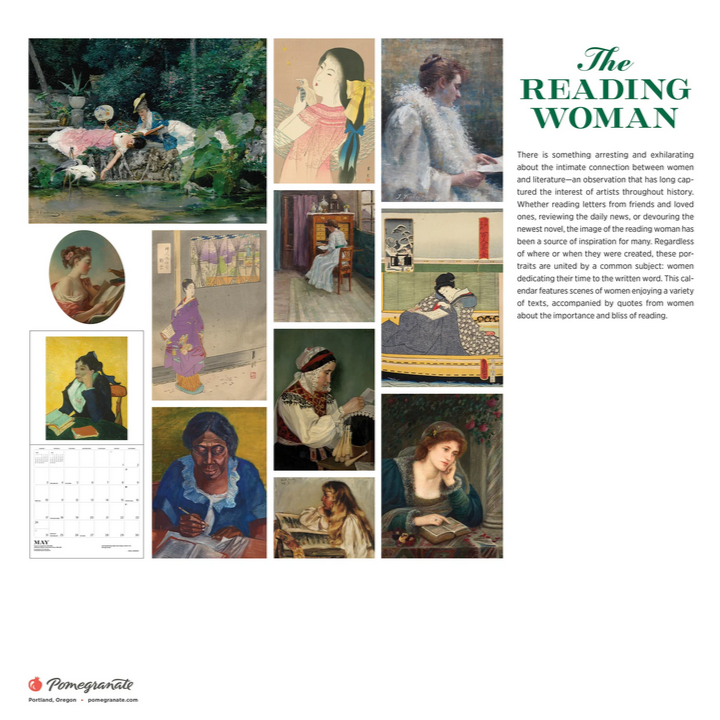 The Reading Woman 2026 Wall Calendar