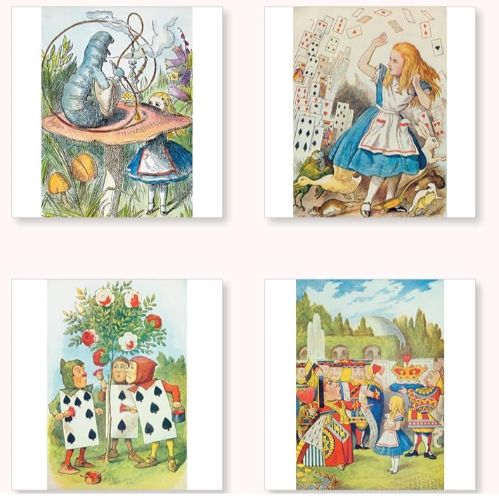 Alice in Wonderland 2026 Wall Calendar