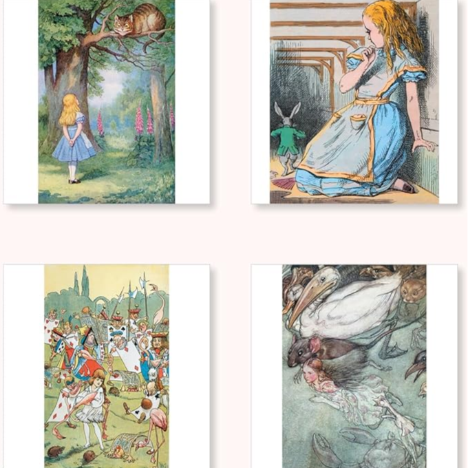Alice in Wonderland 2026 Wall Calendar