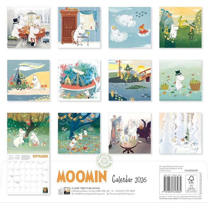 Moomin 2026 Wall Calendar