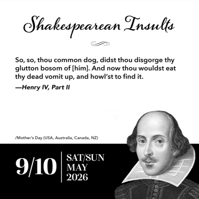 Shakespearean Insults 2026 Page-a-Day Calendar