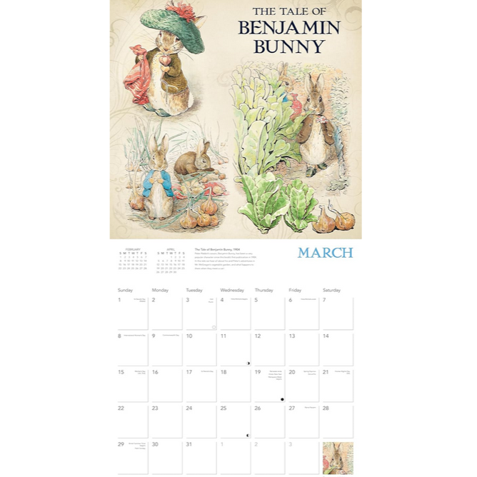 Beatrix Potter - The World of Peter Rabbit 2026 Wall Calendar