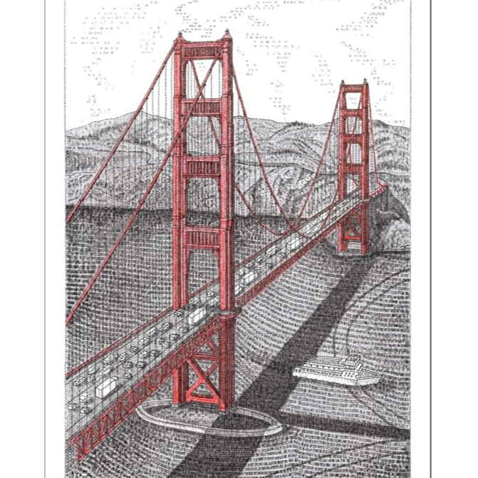 James Cook Typewriter Art Wall Calendar 2026