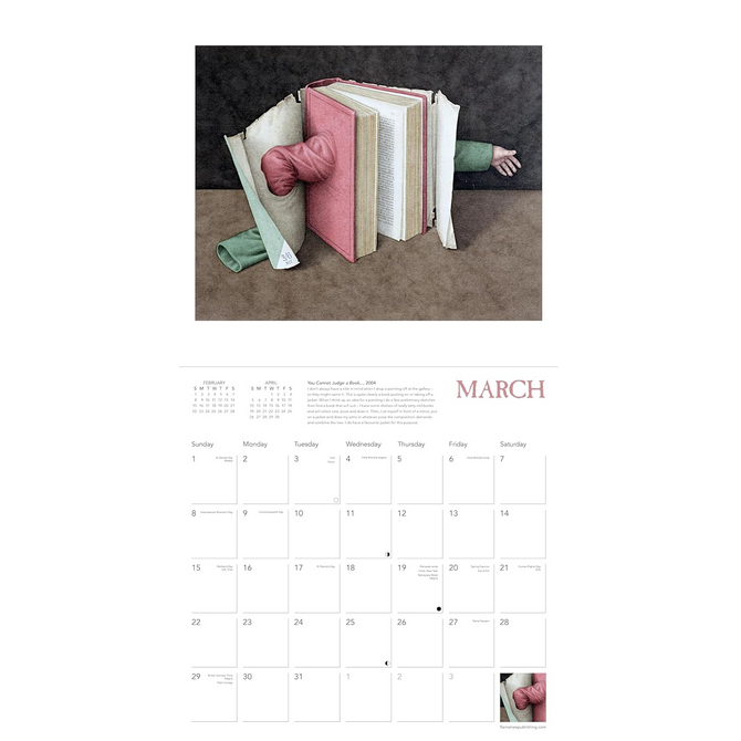 Jonathan Wolstenholme 2026 Wall Calendar