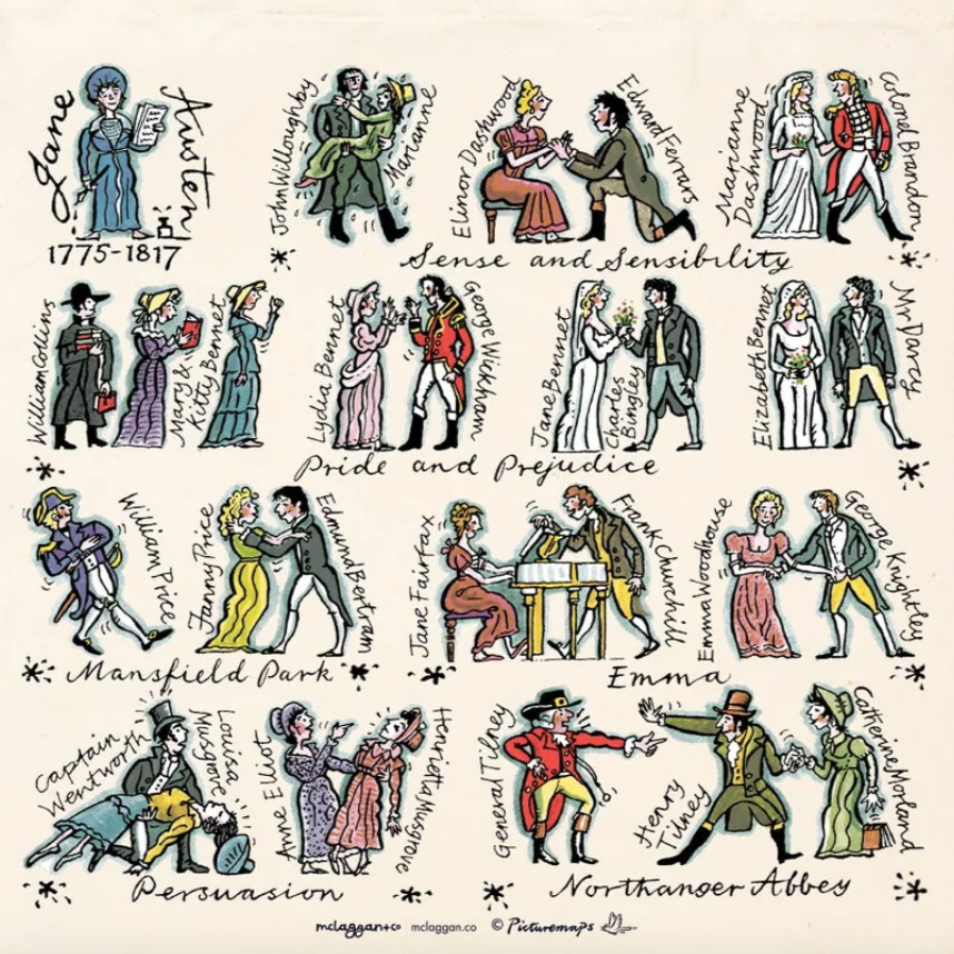 Jane Austen Tote Bag