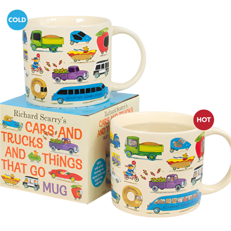 Richard Scarry Cars and Trucks Heat Transforming Mug