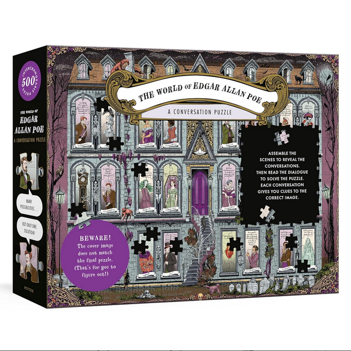 The World of Edgar Allan Poe - A Conversation Puzzle - 500-Piece Jigsaw Puzzle