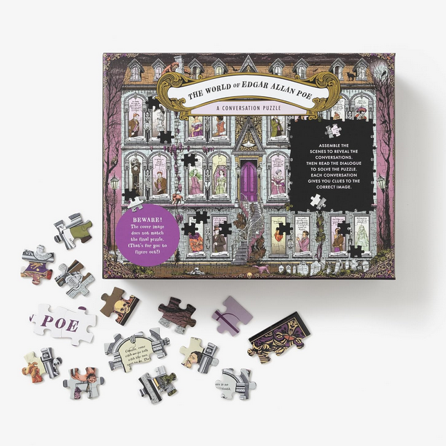The World of Edgar Allan Poe - A Conversation Puzzle - 500-Piece Jigsaw Puzzle