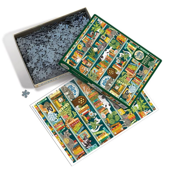 The Purrfect Bookshelf 1000-Piece Jigsaw Puzzle