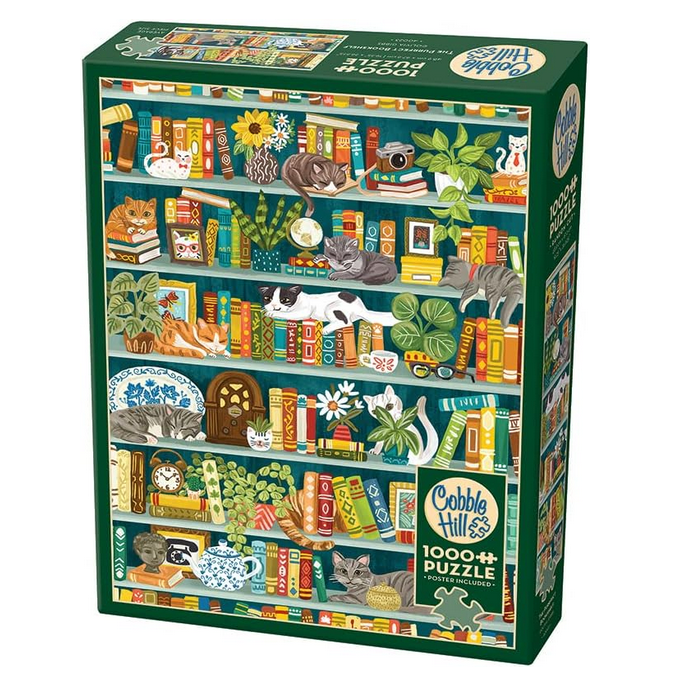 The Purrfect Bookshelf 1000-Piece Jigsaw Puzzle