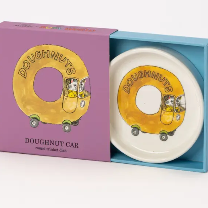 Richard Scarry Doughnut Car Round Trinket Dish