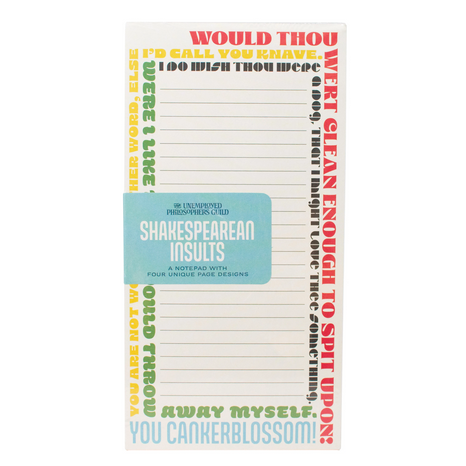 Shakespearean Insults Notepad