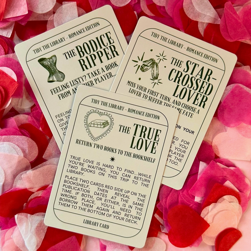 Tidy the Library Card Game - Romance Edition
