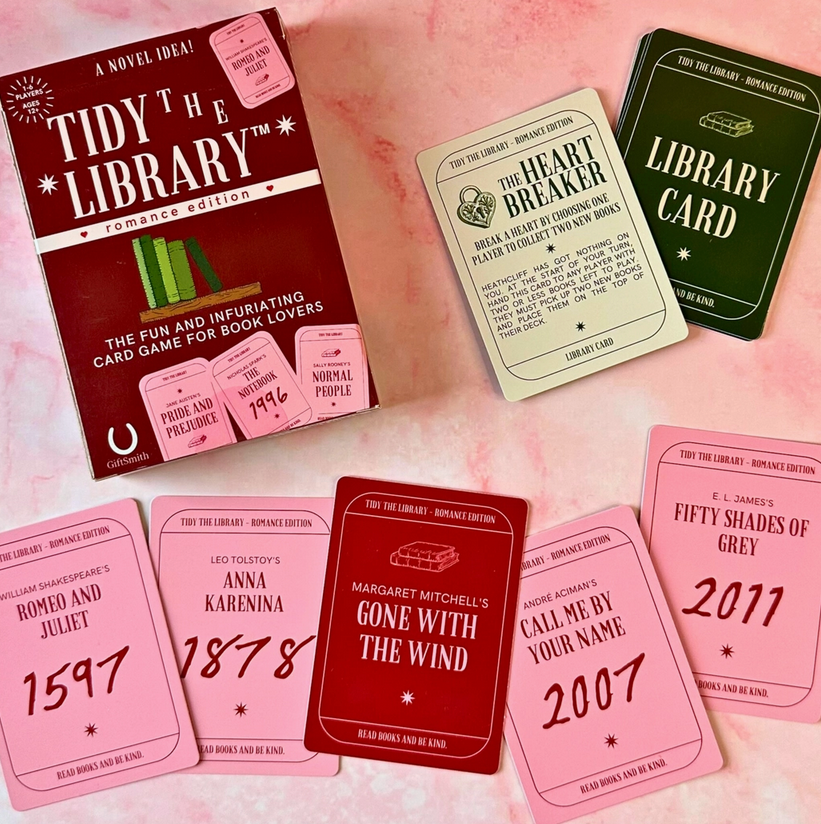 Tidy the Library Card Game - Romance Edition