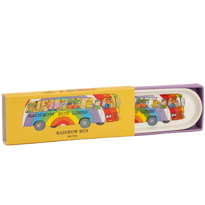 Richard Scarry Rainbow Bus Pen Tray