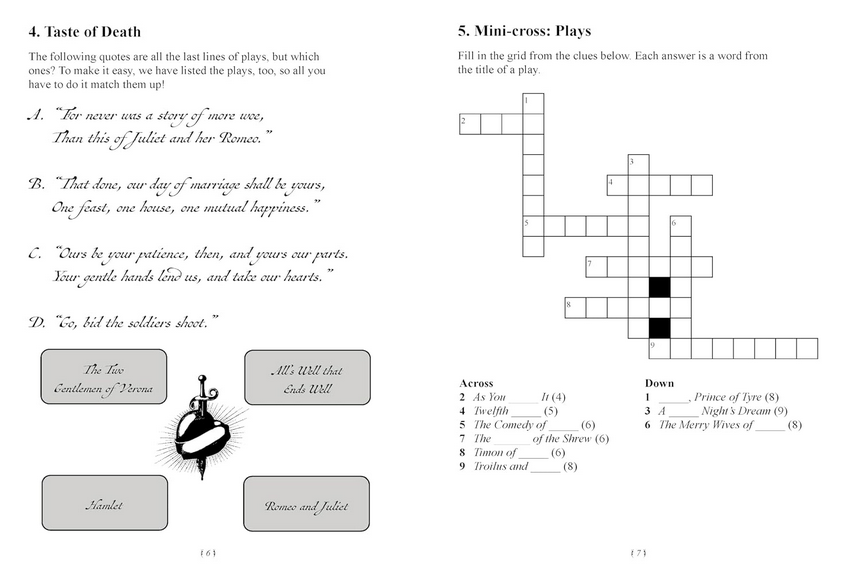 The Shakespeare Puzzle Book