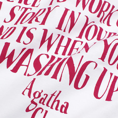 Agatha Christie Tea Towel