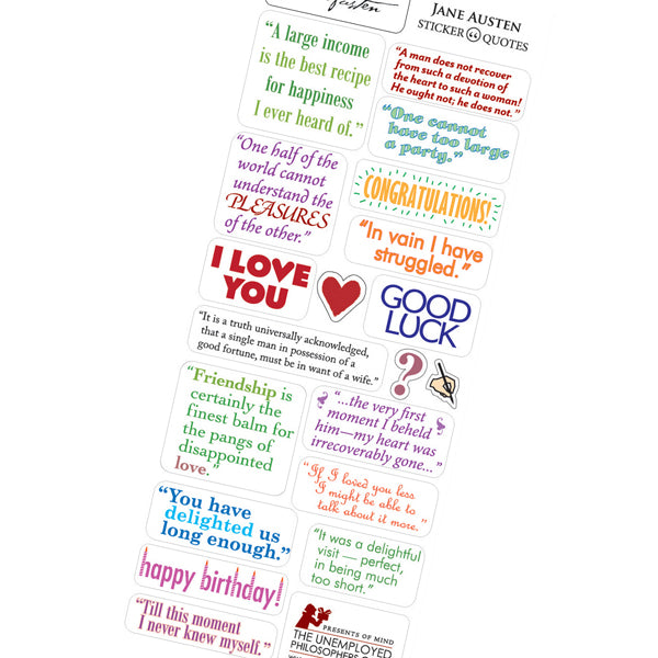 Jane Austen Shaped Card