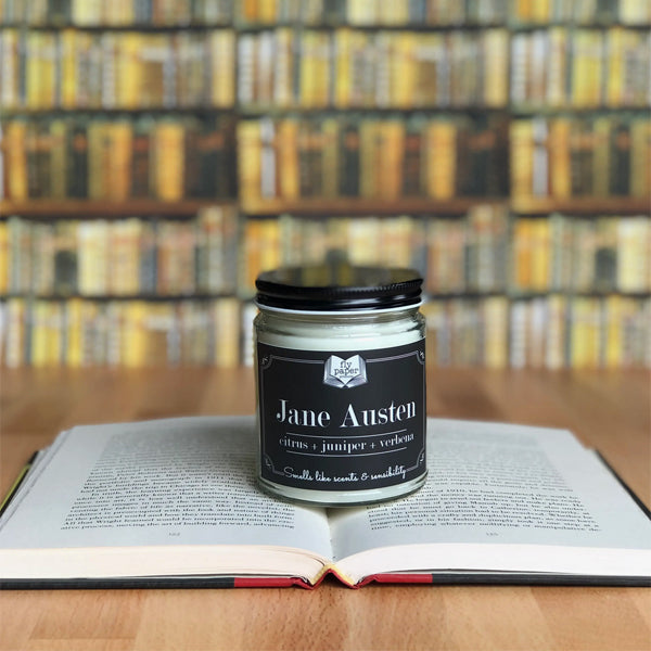 Jane Austen Glass Jar Candle