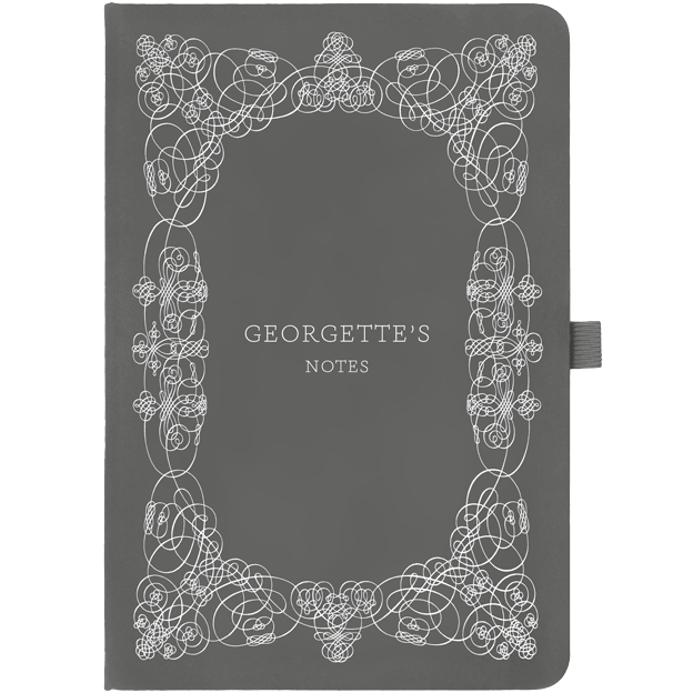 Personalised Notebook - Name & Decorated Border