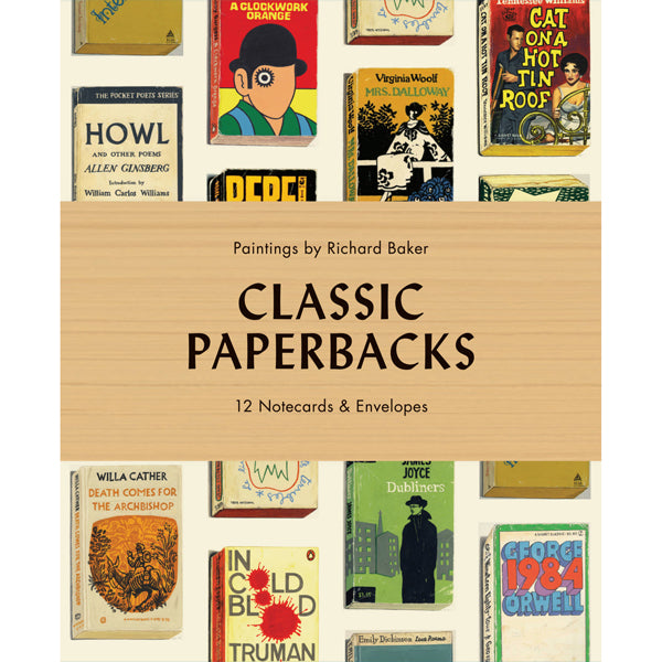 Classic Paperbacks Notecards and Envelopes The Literary Gift Company