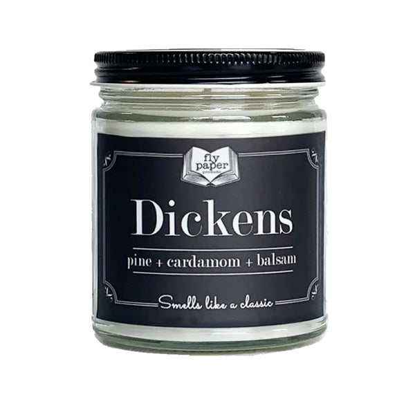 Dickens Christmassy Glass Jar Candle