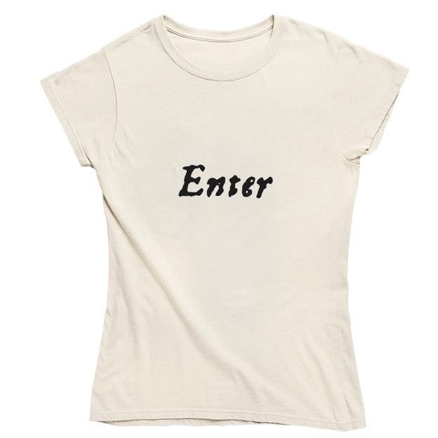 Enter ... Exeunt First Folio T-shirt - Parchment - Choice of Shapes/Styles