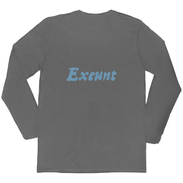 Enter ... Exeunt First Folio T-shirt - Grey - Choice of Shapes/Styles