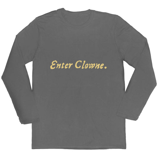 Enter Clowne First Folio T-shirt - Grey - Choice of Shapes/Styles