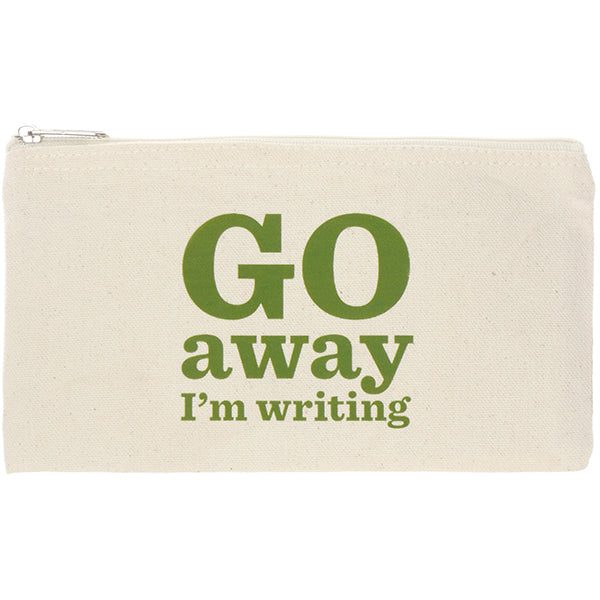 "Go Away I'm Writing" Pencil Case