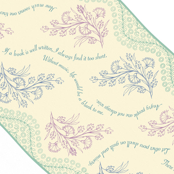 Jane Austen Silk Scarf