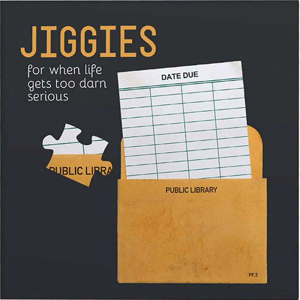 Library Card Jiggie - 85 Piece Jigsaw Puzzle