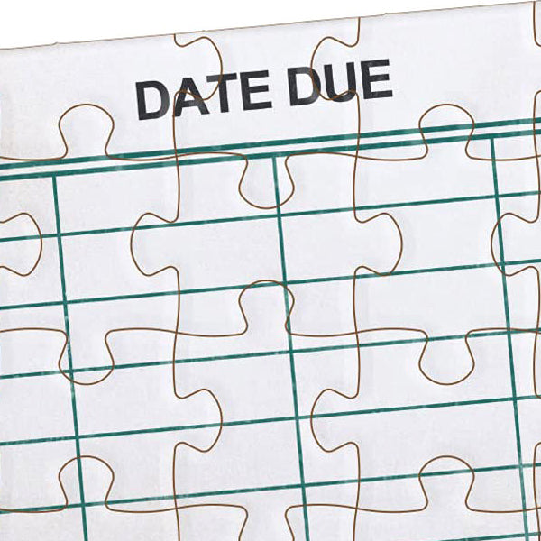 Library Card Jiggie - 85 Piece Jigsaw Puzzle
