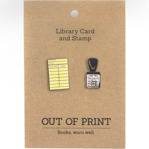 Library Card Pin Set