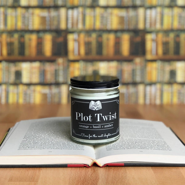 Plot Twist Glass Jar Candle