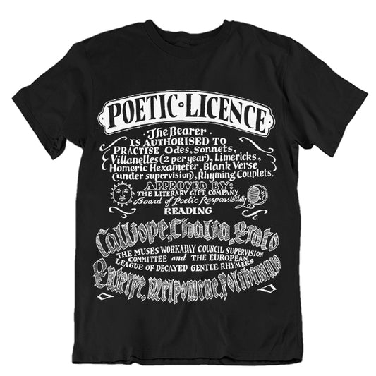 Poetic Licence T-shirt - Choice of Shapes/Styles