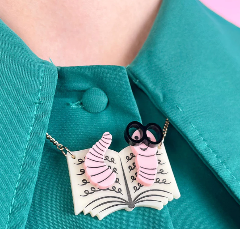 Bookworm Necklace